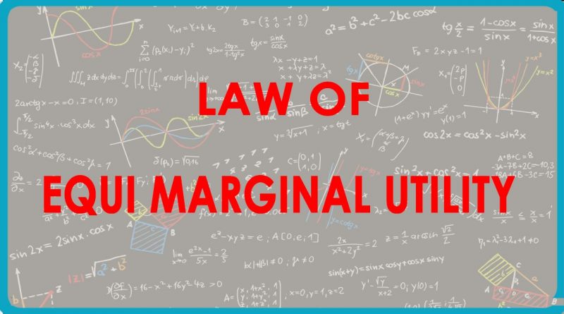 Law of Equi-Marginal Utility - forestrypedia.com