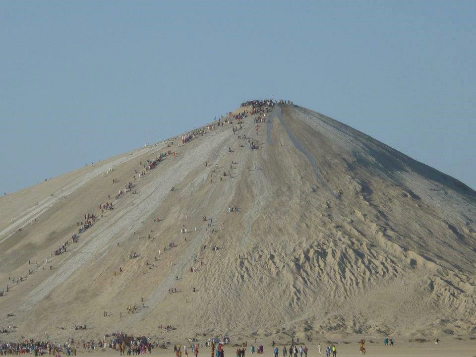 Pilgrims on Chandar-gup (Mud Volcano)