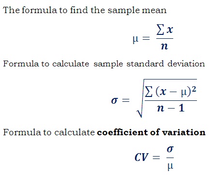 Standard Deviation & CV Calculator