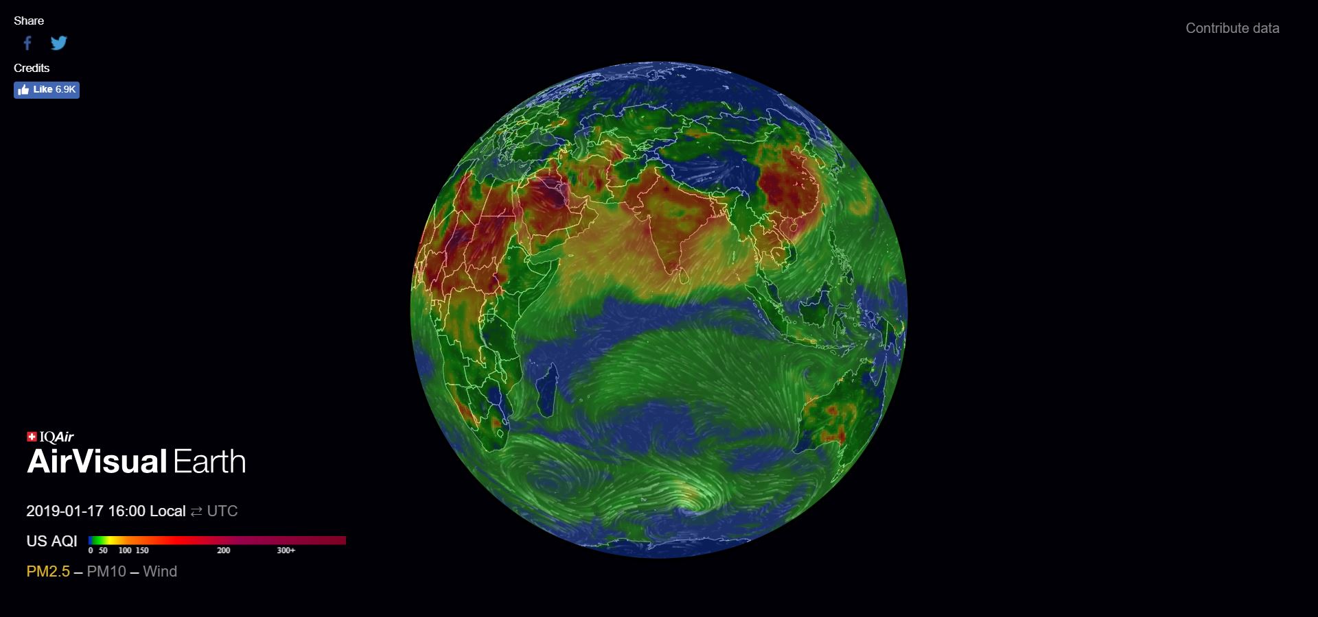 AirVisual Earth Shows Real Time Air Pollution in 3D - Forestrypedia