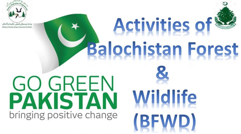 Balochistan Forest & Wildlife Department Green Pakistan Program / Billion Tree Tsunami Program Events - Forestrypedia