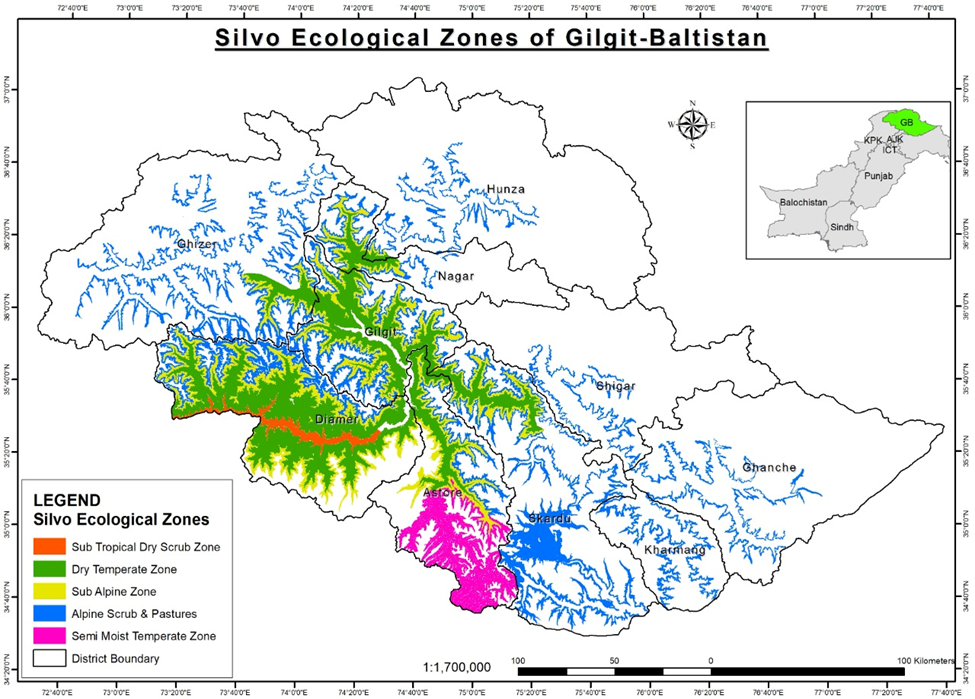 Suitable Species for Different Silvo-Ecological Zones in Gilgit-Baltistan